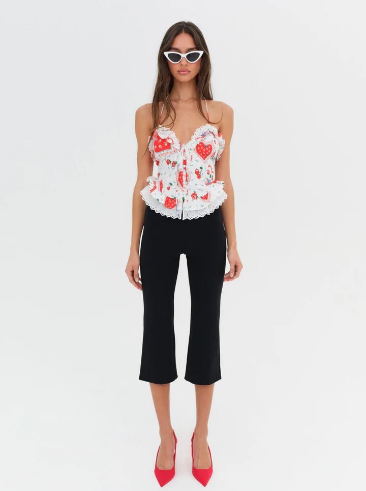 Daisy Mae Top in Red - Ché by Chelsey