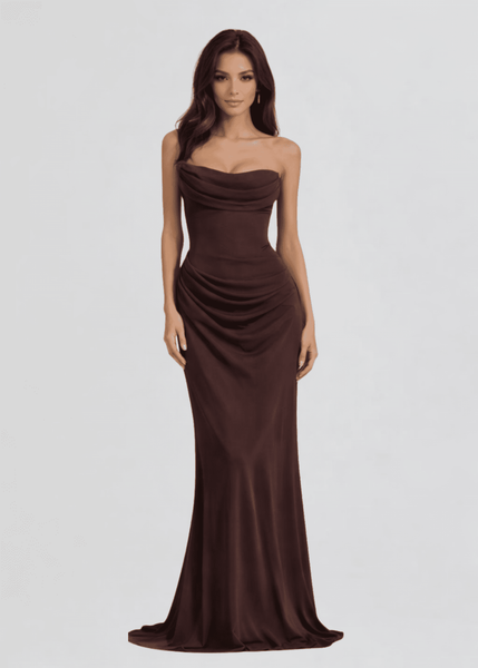espresso brown maxi dress Ché by Chelsey Lira Maxi Dress in Espresso – Ché by Chelsey