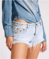 Hustler Bonitas Low Waist Denim Shorts