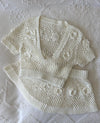 Adaline Crochet Mini Skirt in White - Ché by Chelsey
