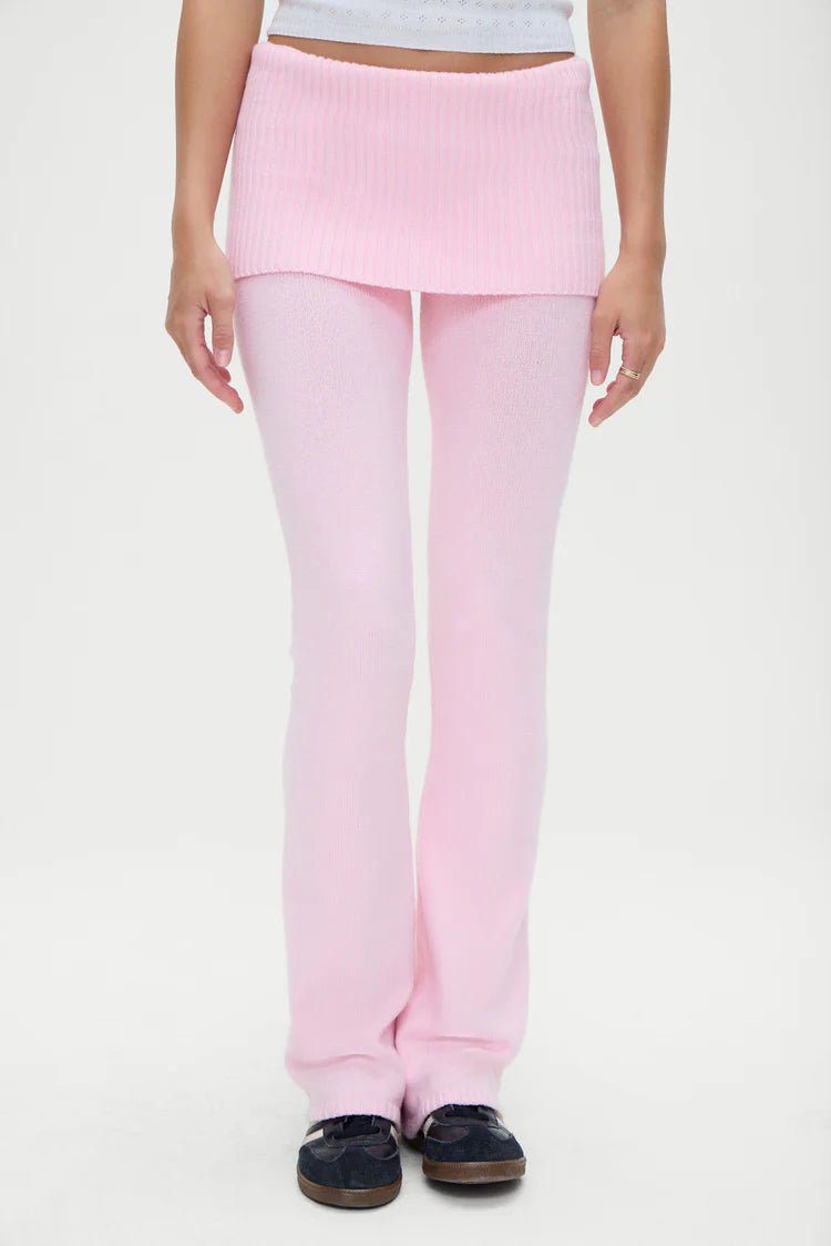 Aimee Cloud Knit Pant in Cozy Pink - Ché by Chelsey