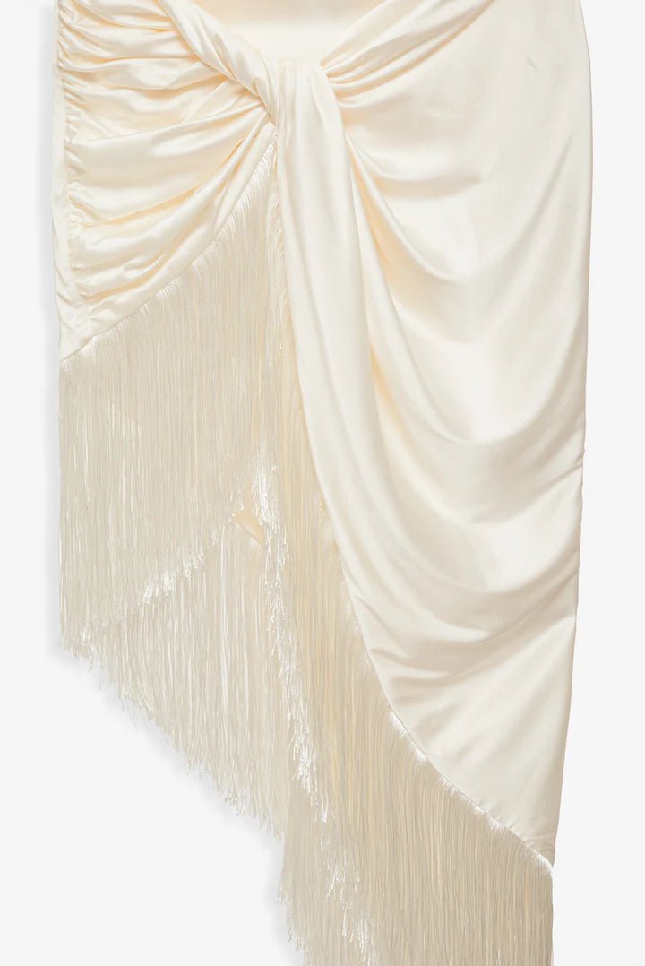 Anisa Asymmetrical Dress in Cream - Ché by Chelsey