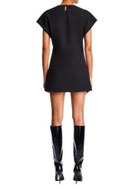 Anna Crepe Mini Dress in Black - Ché by Chelsey