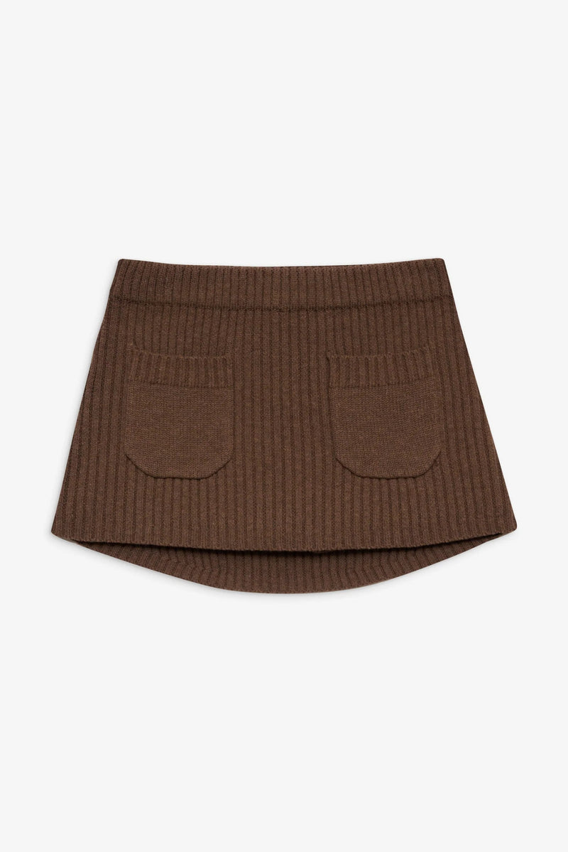 Ashton Knit Mini Skort in Maple - Ché by Chelsey