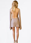 Audette Mini Dress in Hazelnut Sequin - Ché by Chelsey