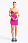 Bathers Mini Dress in Coral Magenta - Ché by Chelsey