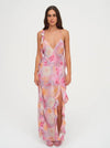 Beate Maxi Dress in Pink - Ché by Chelsey