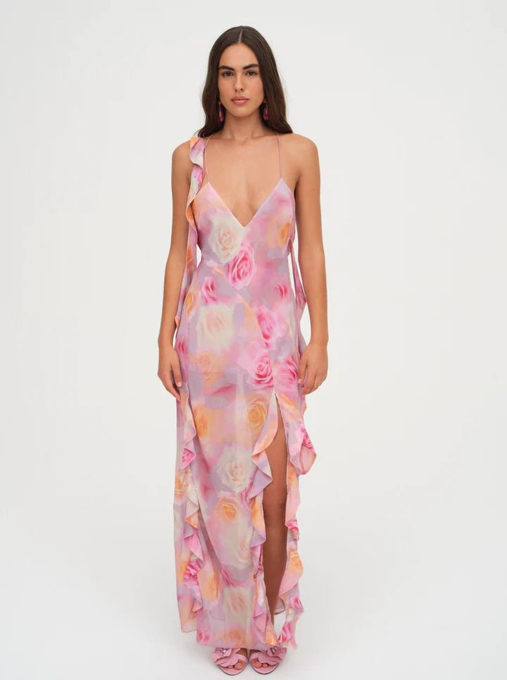 Beate Maxi Dress in Pink - Ché by Chelsey