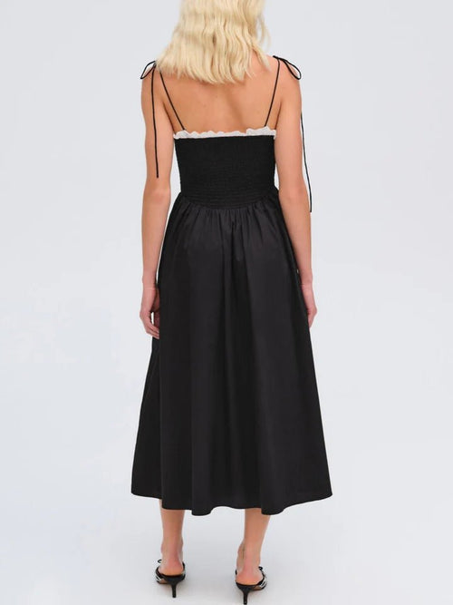 Bethany Midi Dress in Black - Ché by Chelsey