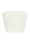 Blithe Crochet Bandeau Top in Porcelain - Ché by Chelsey