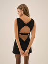 Bonnie Boucle Mini Dress in Black - Ché by Chelsey