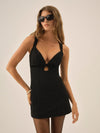 Bonnie Boucle Mini Dress in Black - Ché by Chelsey