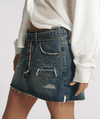 Boys Club Blue Belted Low Waist Denim Mini Skirt - Ché by Chelsey