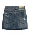 Boys Club Blue Belted Low Waist Denim Mini Skirt - Ché by Chelsey