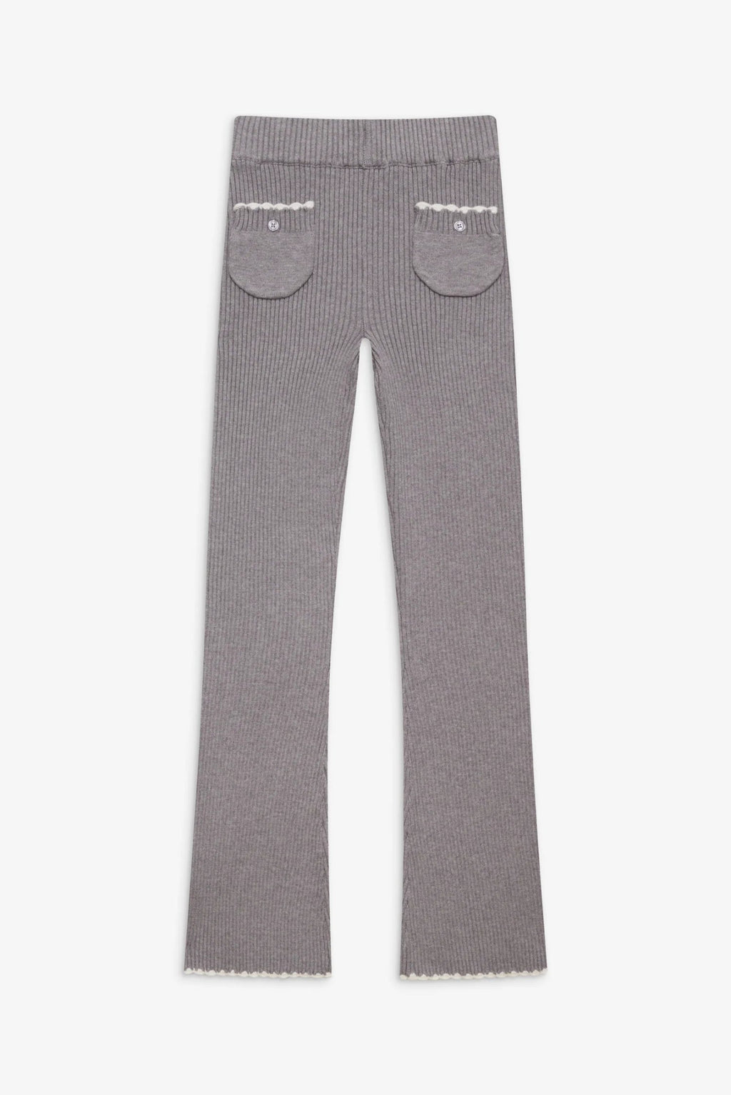 Camden Ribbed Knit Pant in Rain Cloud - Ché by Chelsey