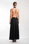 Carli Backless Maxi Dress in Black - Ché by Chelsey