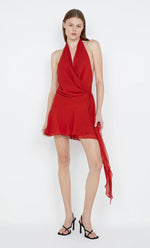 Celyse Mini Dress in Rouge - Ché by Chelsey