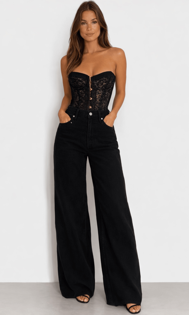 Ché by Chelsey Claudie Corset Black Top – Ché by Chelsey