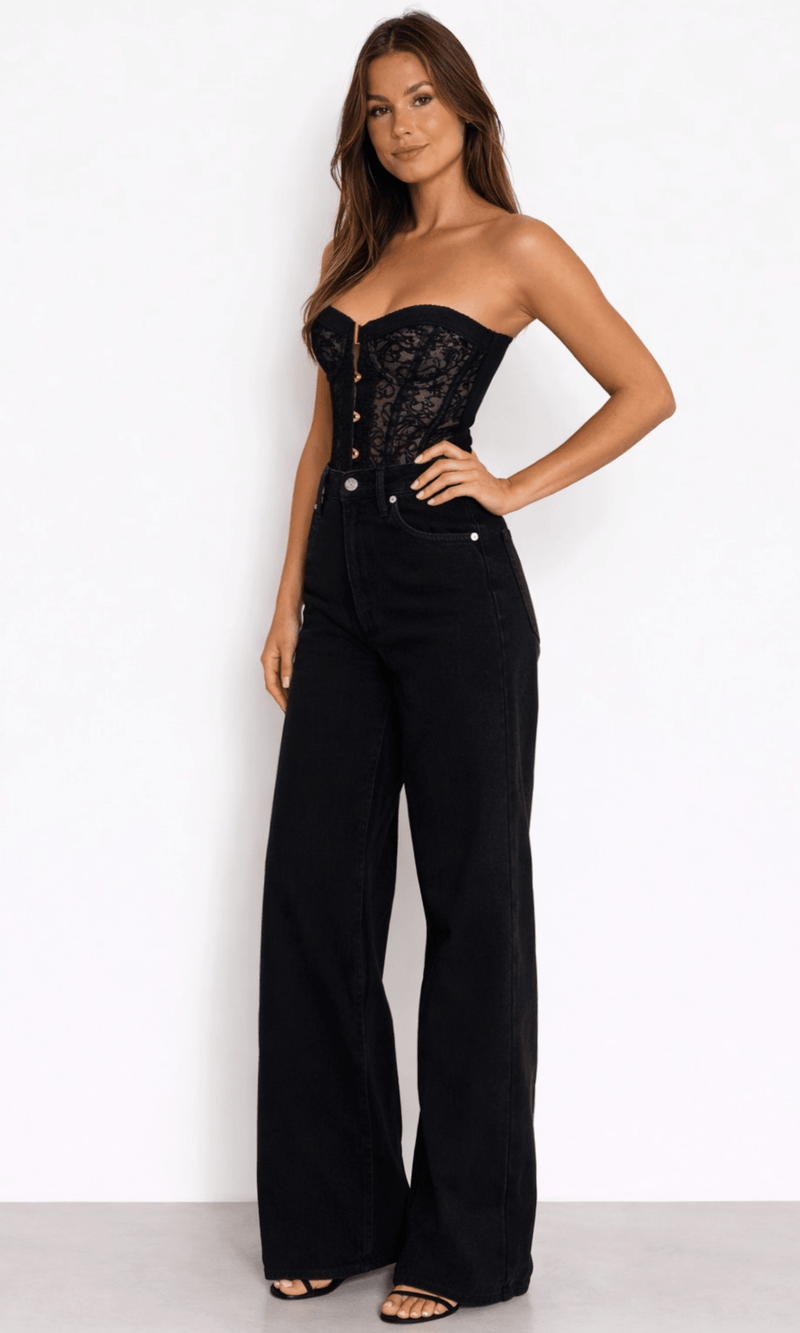 Ché by Chelsey Claudie Corset Black Top – Ché by Chelsey