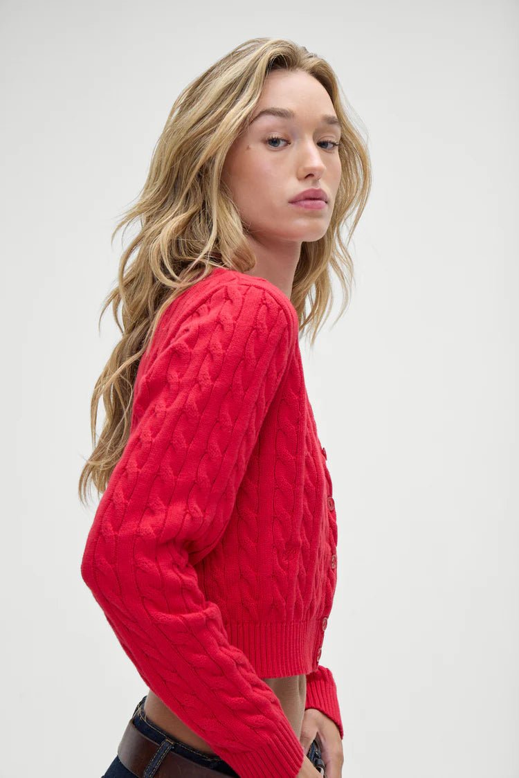 Dudley Cable Knit Cardigan - Ché by Chelsey