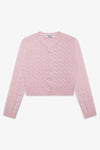 Dudley Cable Knit Cardigan in Cozy Pink - Ché by Chelsey