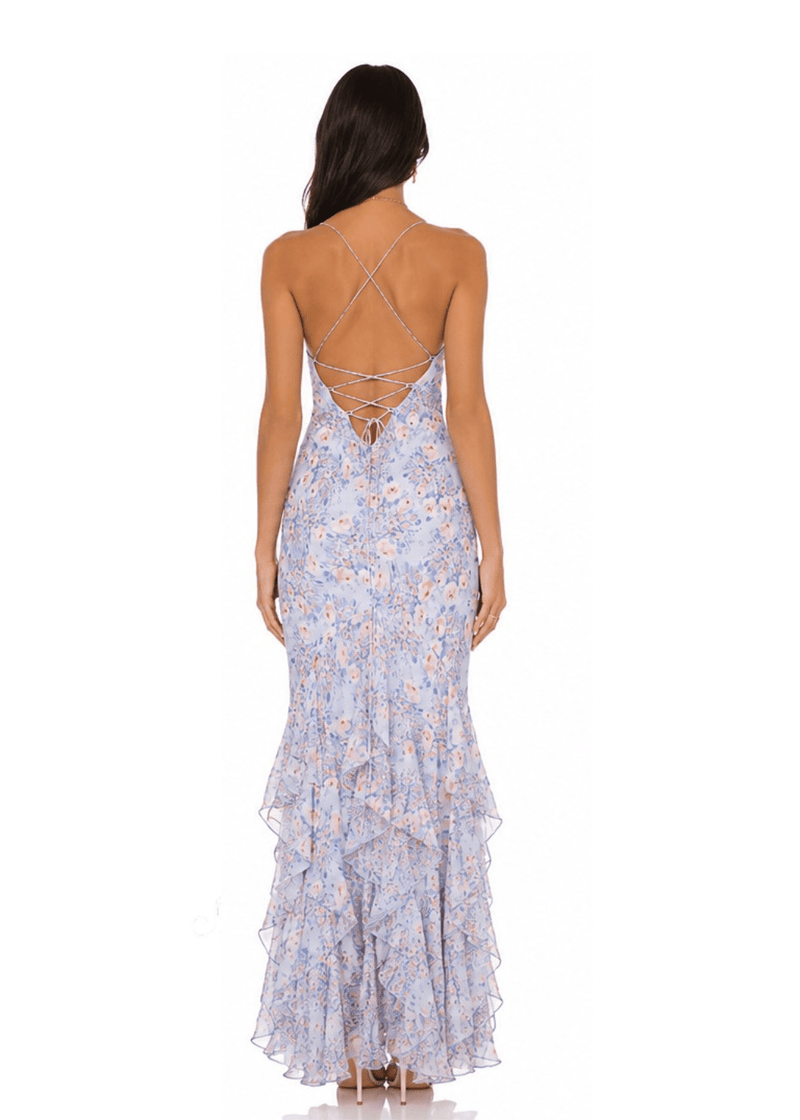 elea maxi dress for love and lemons & | Blue/Floral | Size S online boutique the Elea pink maxi Long Black Dress for Uk Size:8