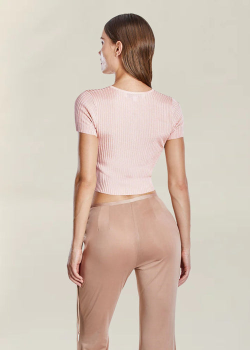 Eline Knit Shirt Baby Pink - Ché by Chelsey