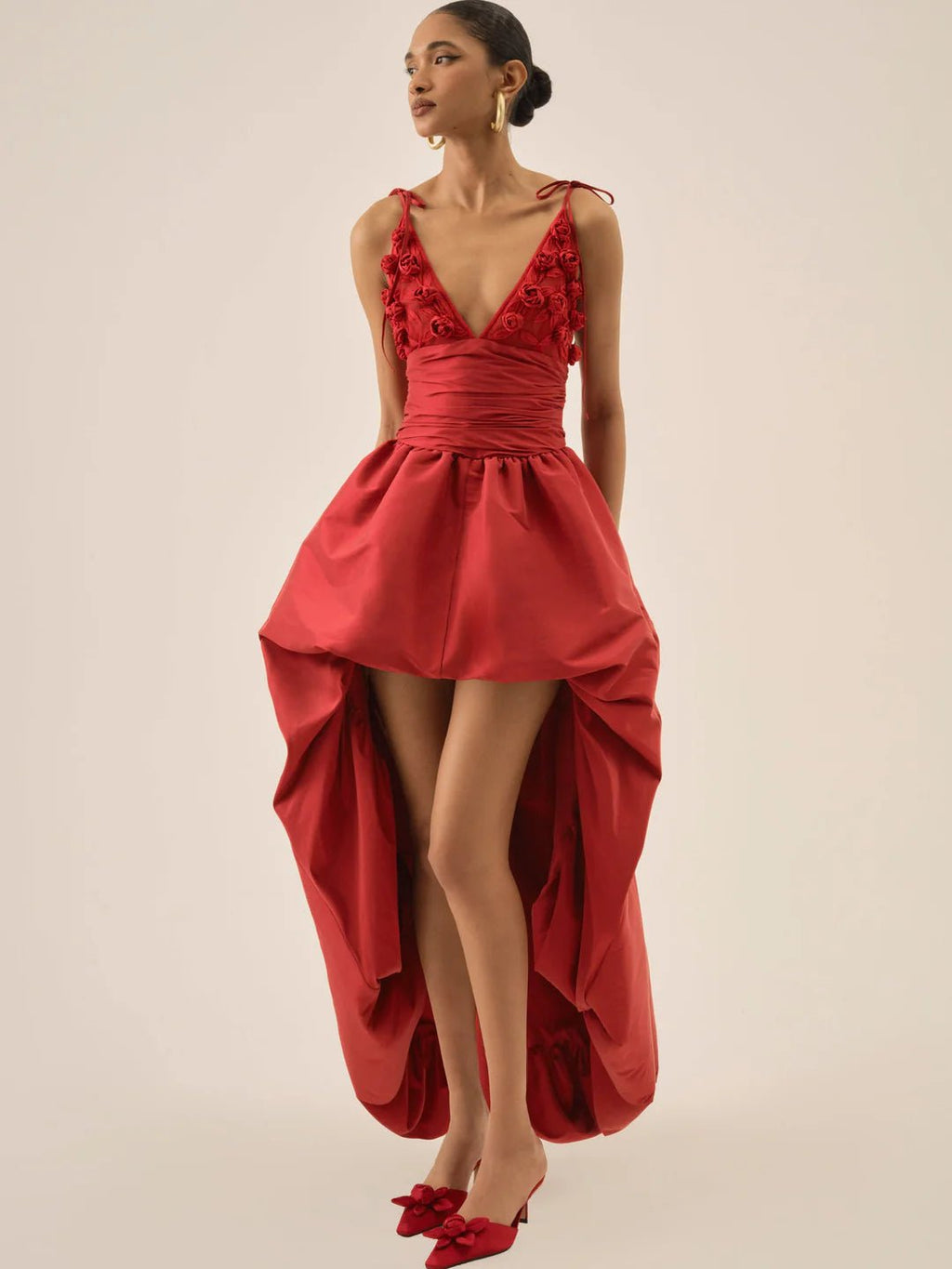 Esmeralda Gown in Red - Ché by Chelsey