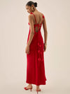 Huda Maxi Dress in Red - Ché by Chelsey