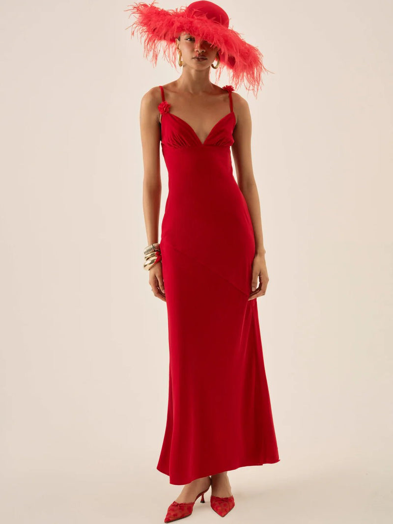 For love and Lemons Huda Maxi Dress in Red – Ché by Chelsey