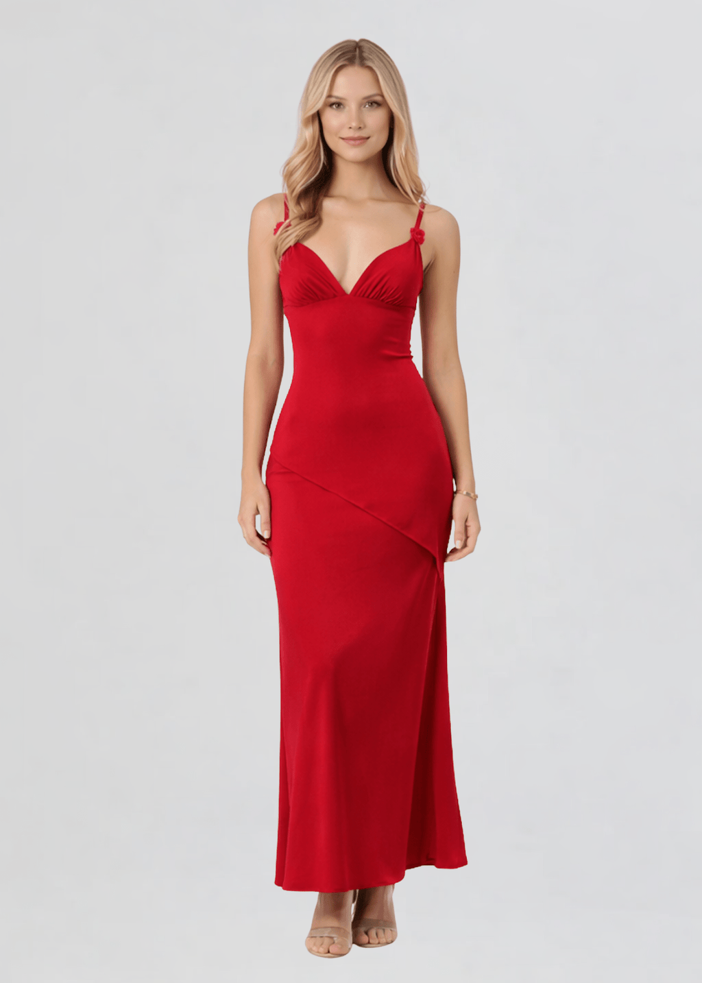 huda maxi dress in Red Plus Size Renae 2PC it offers both comfort 内置胸垫 Size:[EU-44 & US-10.5 / 11]