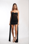 Isabella Bustierre Mini Dress in Black - Ché by Chelsey
