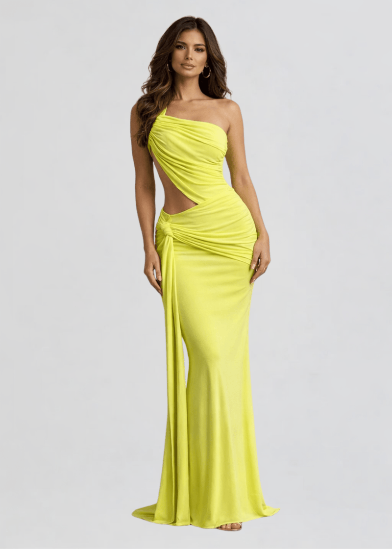 green emerald velvet dress Rent The Lani Crinkle Texture Satin Maxi Dress By Bec & Bridge