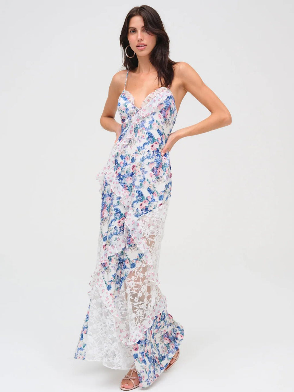 Josalyn Maxi Dress in Blue - Ché by Chelsey