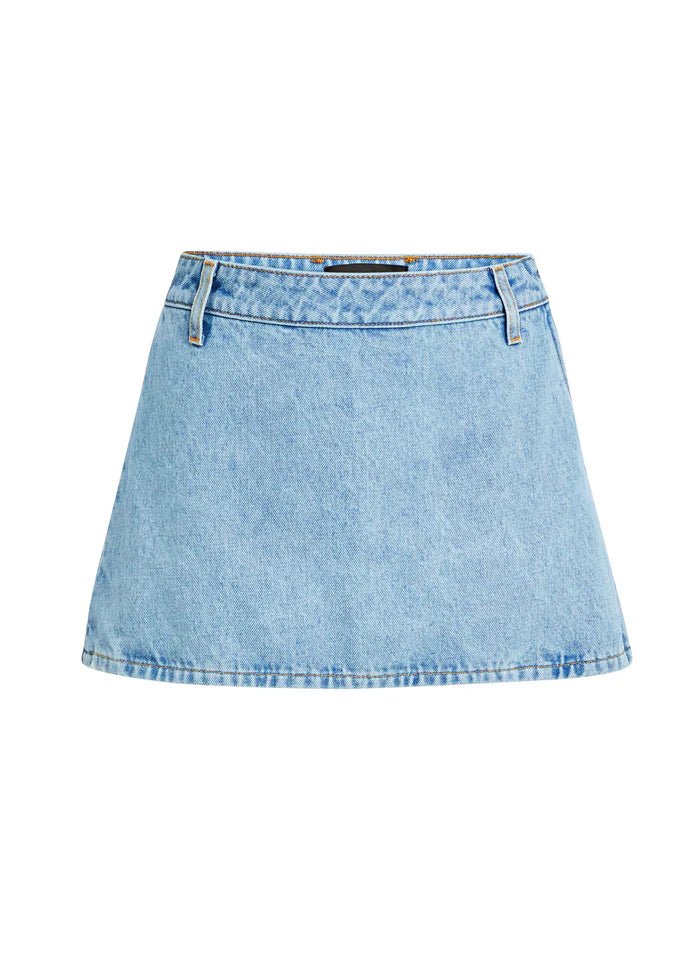 Kail Low Rise Mini Skirt in Flat Light - Ché by Chelsey