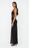 Kalena V Dress in Black - Ché by Chelsey