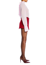 Karla Boucle Mini Skirt in Ruby Red - Ché by Chelsey