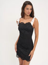 Lakeside Mini Dress in Black - Ché by Chelsey