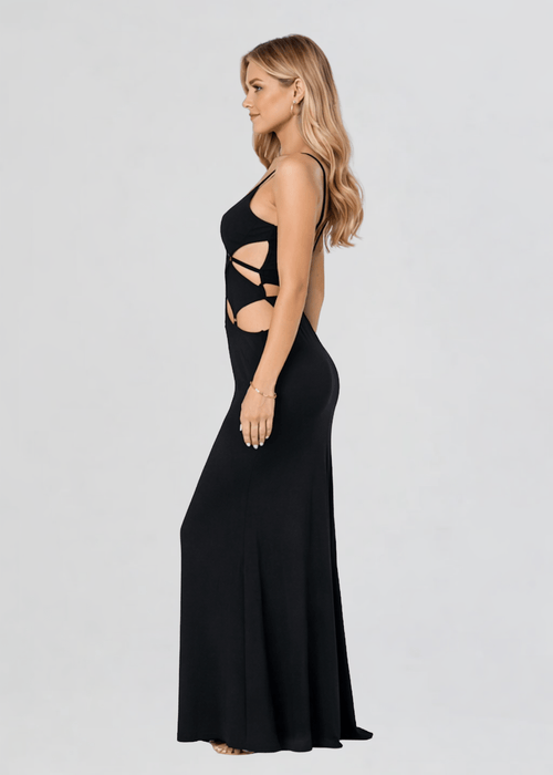 Ch by Chelsey Lara Cutout Maxi Dress in Black Ch by Chelsey Ch by Chelsey Lara Cutout Maxi Dress in Black Ch by Chelsey