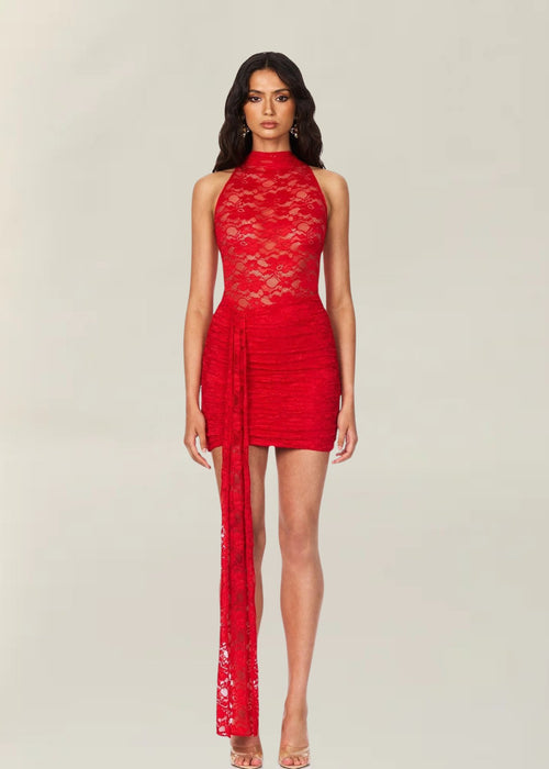 Lene Lace Mini in Red - Ché by Chelsey