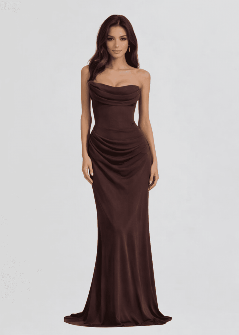 Ch by Chelsey Lira Maxi Dress in Espresso  Ch by Chelsey