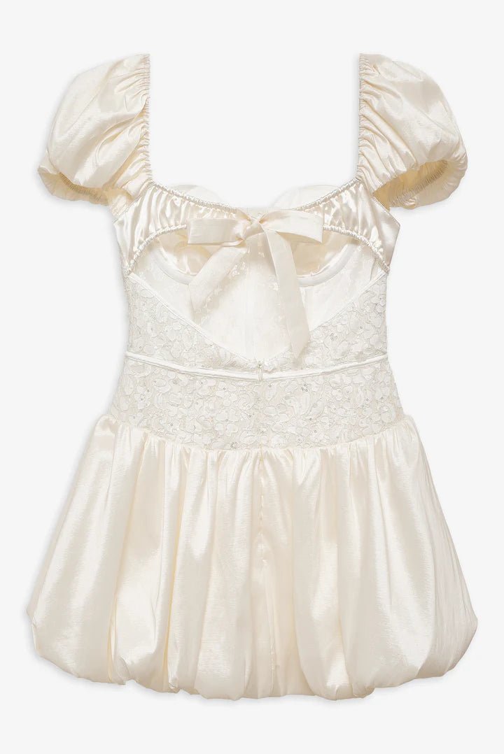 Mckenna Mini Dress in White - Ché by Chelsey