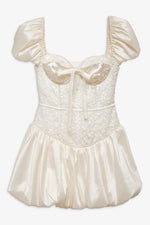 Mckenna Mini Dress in White - Ché by Chelsey