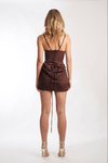 Mel Mini Dress in Brown - Ché by Chelsey