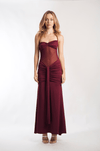 Mermaid Dress in Wine - Ché by Chelsey