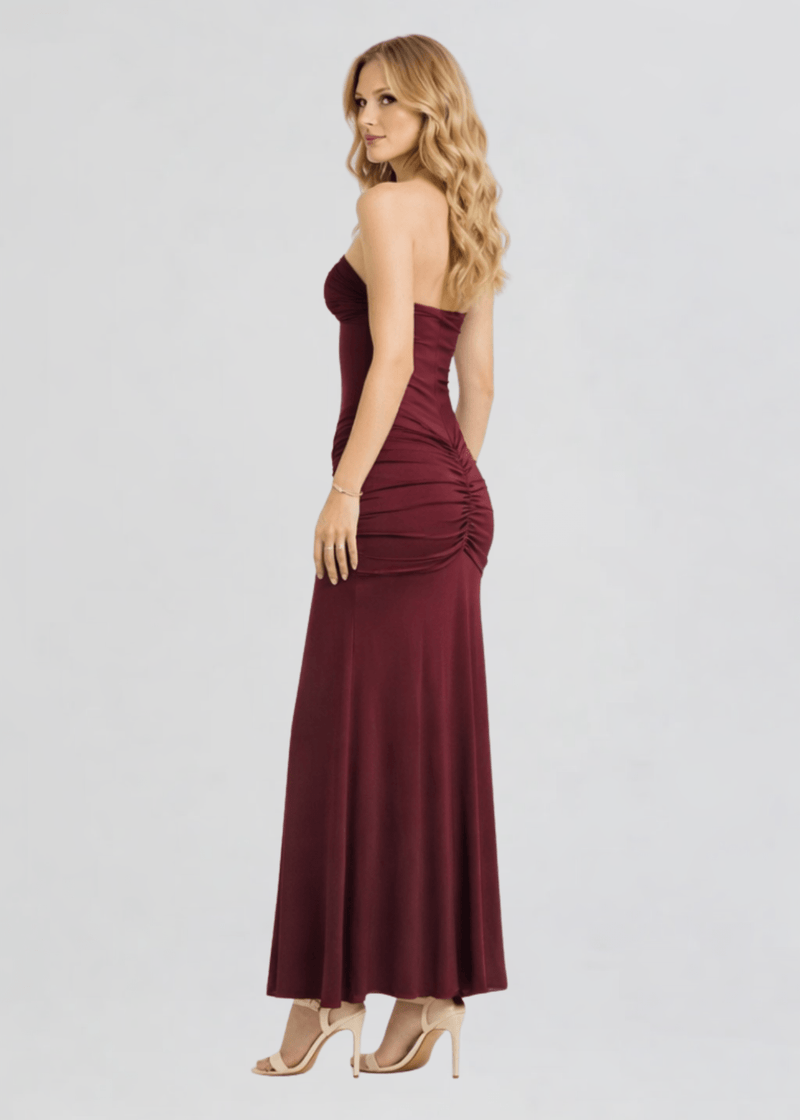 wine mermaid dress Ché by Chelsey Mermaid Maxi Dress in Wine – Ché by Chelsey