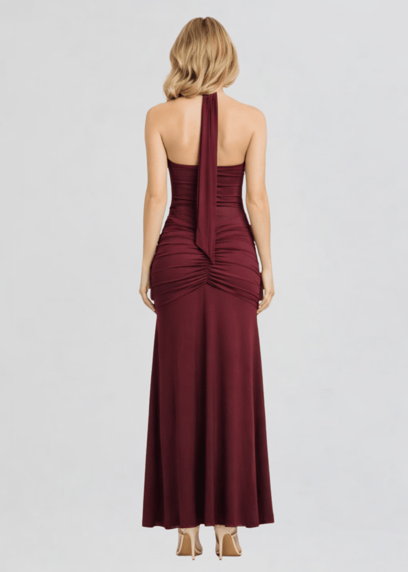 wine mermaid dress Ché by Chelsey Mermaid Maxi Dress in Wine – Ché by Chelsey