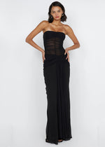 Noemi Strapless Dress in Black - Ché by Chelsey