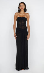 Noemi Strapless Dress in Black - Ché by Chelsey