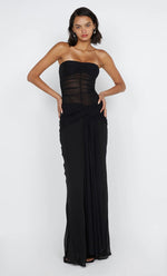 Noemi Strapless Dress in Black - Ché by Chelsey